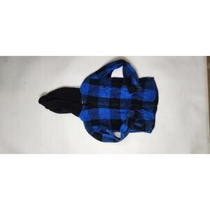 Stylish Blue Plaid Hoodie by Express